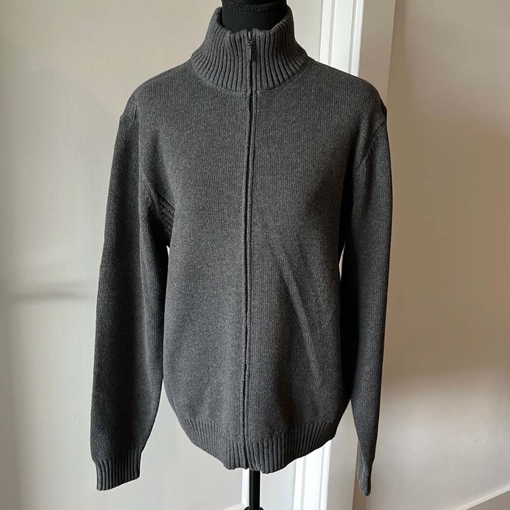 Grey zip up sweater from Calvin Klein Jeans